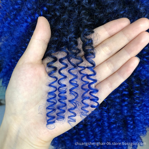 Wholesale 36 colors wig availble accept customize ombre starry blue short hair synthetic wig for black women curly wigs